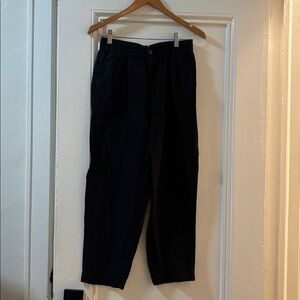 Black linen pants